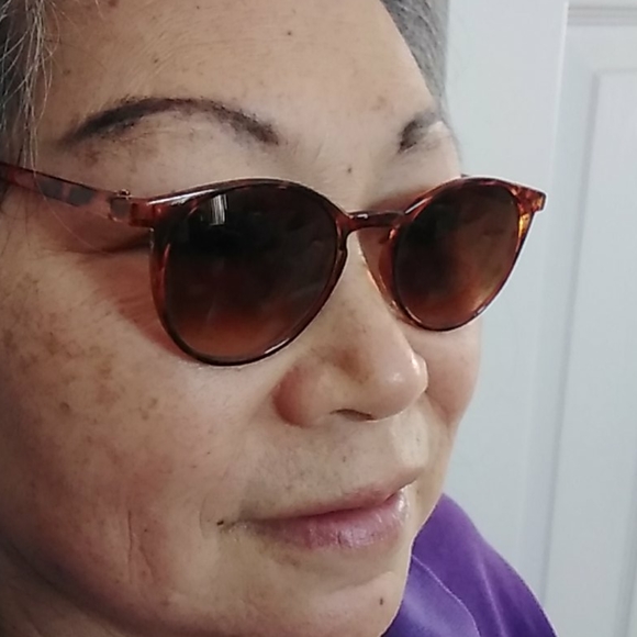 NWOT Vintage round funky tortoise schoolboy w/gradient amber lens sunglasses - Picture 7 of 8